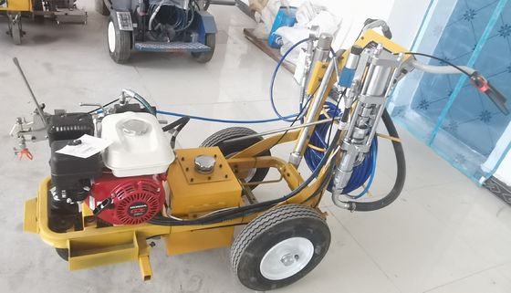 Χωρίς αέρα ψεκασμός γραμμής πεζοδρόμου στριφογυρισμός εξοπλισμός σήμανσης δρόμου ψυχρή μπογιά μονό όπλο
