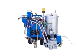 Μηχανή σήμανσης πεζοδρόμου με θερμοπλαστική γραμμή δονήσεων